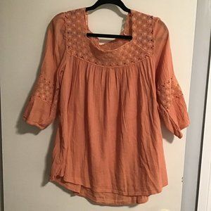 BOB Timberlake Orange Bohemian Blouse